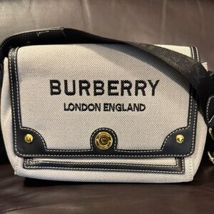 Burberry Black and White Crossbody Bag